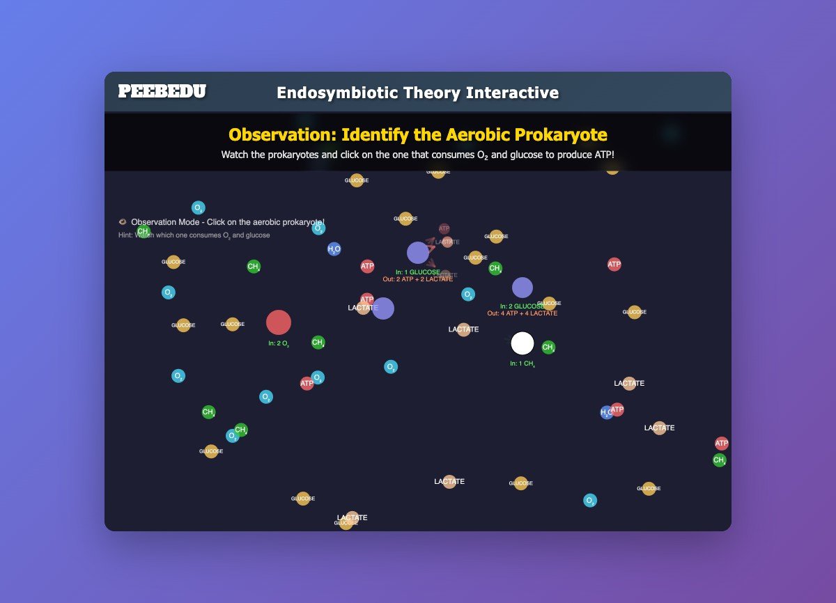 Endosymbiotic Theory Simulation screenshot