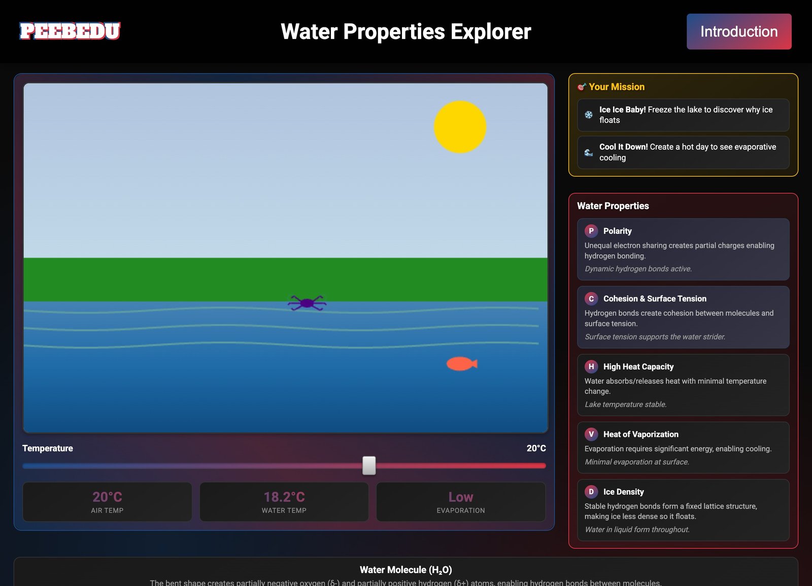 Water Properties Explorer screenshot